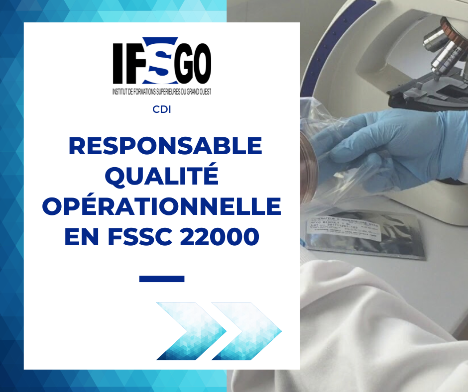 Responsable qualité opérationnelle en FSSC 22000